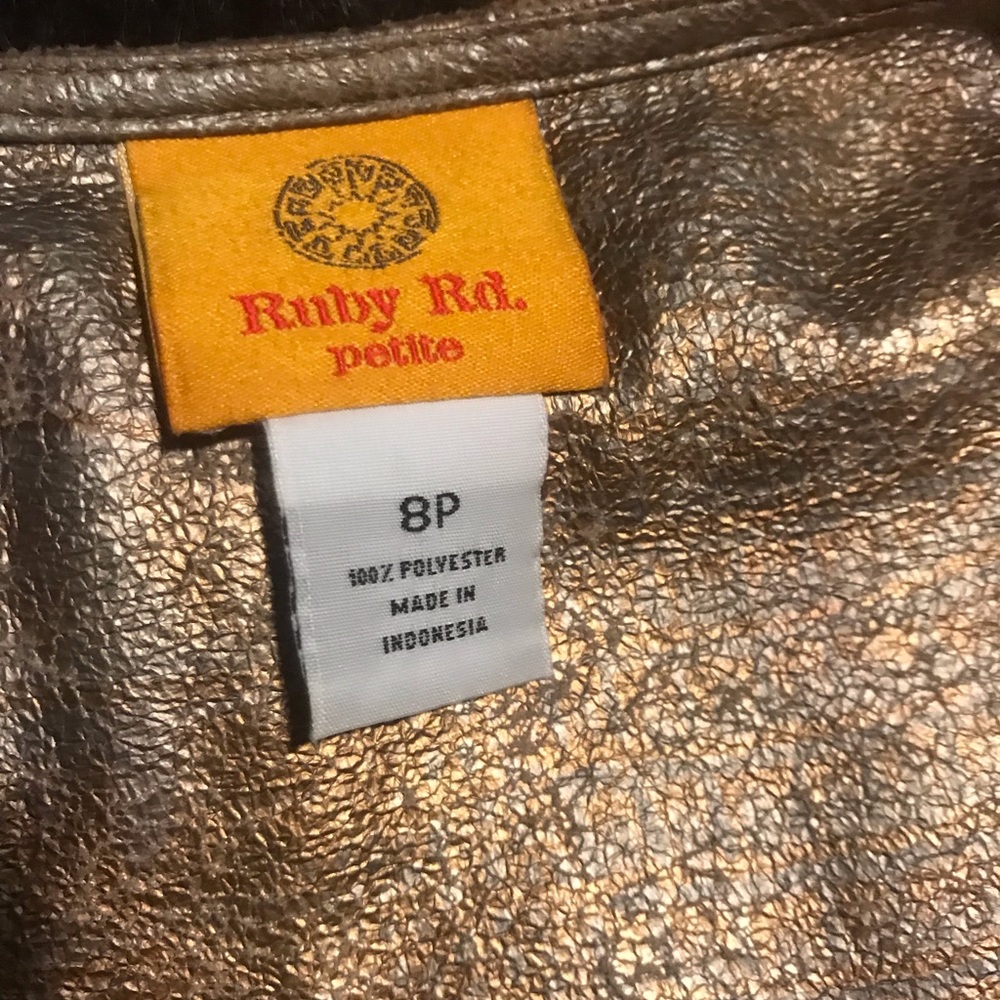 Ruby Rd. Lightweight Metallic Jacket - Picture 4 of 7